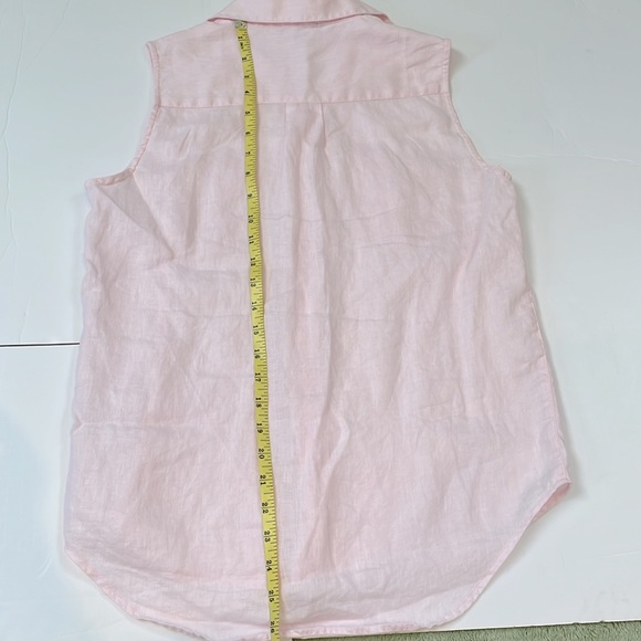 Sleeveless linen top - Picture 6 of 6